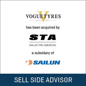 Stout advises Vogue Tyre on its sale to Sailun Tire
