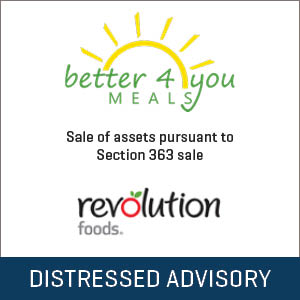 Stout advised Better 4 You Breakfast, Inc. on the sale of its assets pursuant to Section 363 of the U.S. Bankruptcy Code.