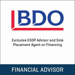 Stout advised BDO USA on establishment of an ESOP