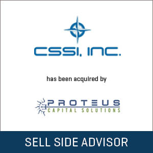 Stout Advises CSSI on Sale to Proteus