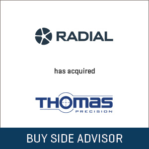 Stout Advises Radial Equity Partners on its acquisition of Thomas Precision Machining