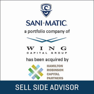 Stout advised Sani-Matic on sale to Hamilton Robinson Capital Partners