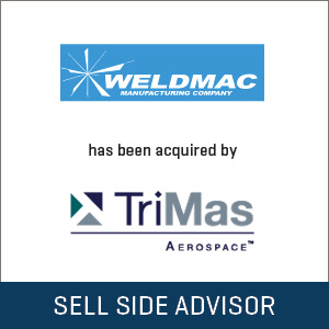 Stout Advises on Sale of Weldmac Manufacturing Company to TriMas